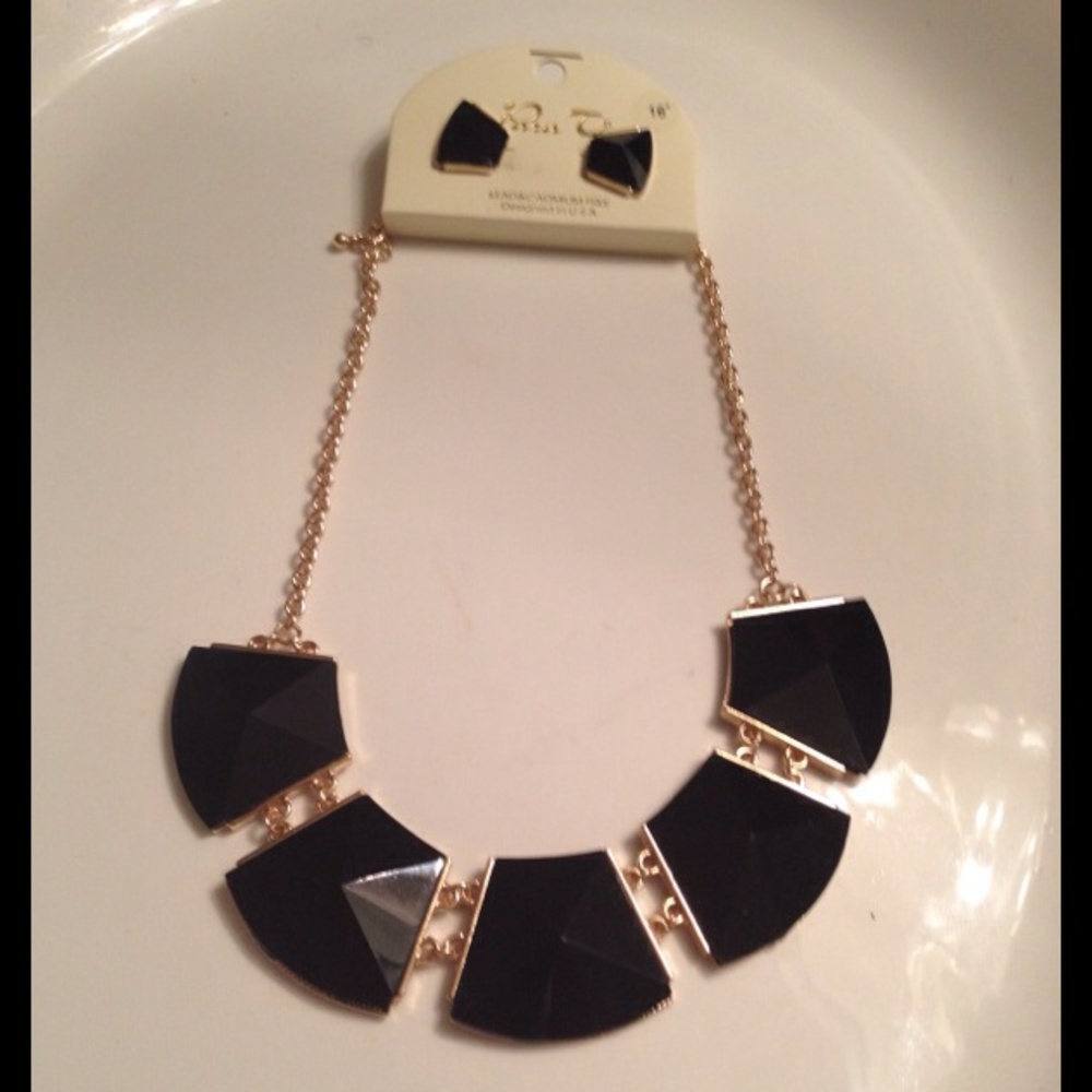 Statement Necklace with Matching Earrings